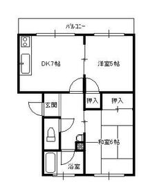 松崎コーポの間取り