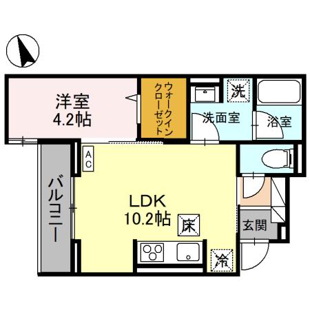 Re TORISIA南大通りの間取り