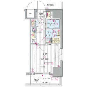 エステムプラザ川崎の間取り