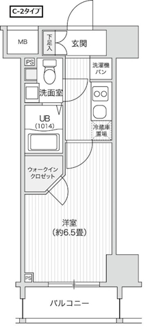 笹塚の完工年月(2011年2月)築の賃貸マンションの間取り