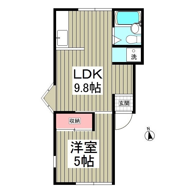 ベルコーポBの間取り