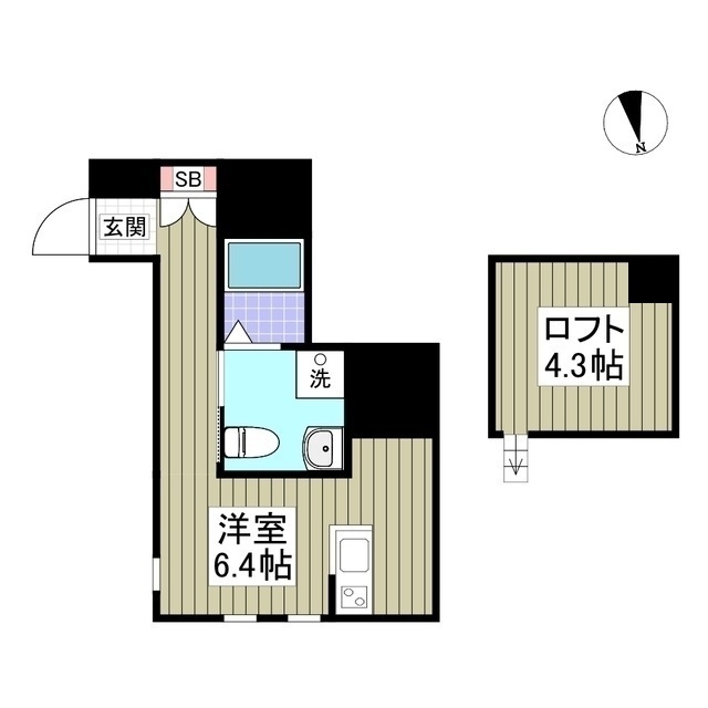 BEAMS富岡東Nの間取り
