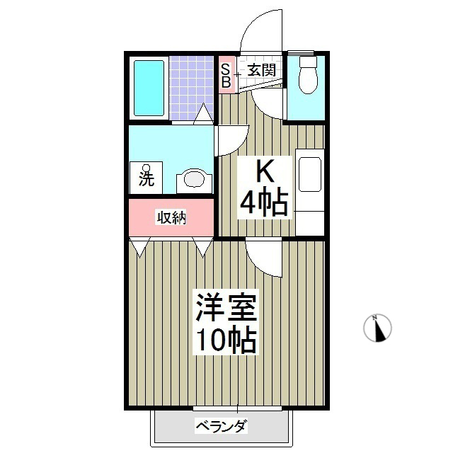 サンワハイツ7号棟の間取り