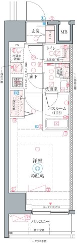 クレヴィスタお花茶屋の間取り
