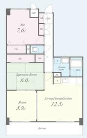プラージュキシダの間取り