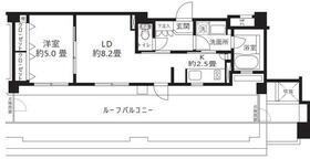 クリオ渋谷ラ・モード・607号室の間取り