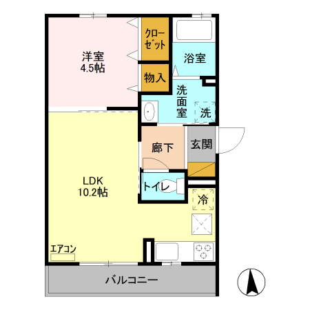ロータス宇都宮の間取り