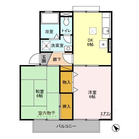 セジュール東初石Ⅱの間取り