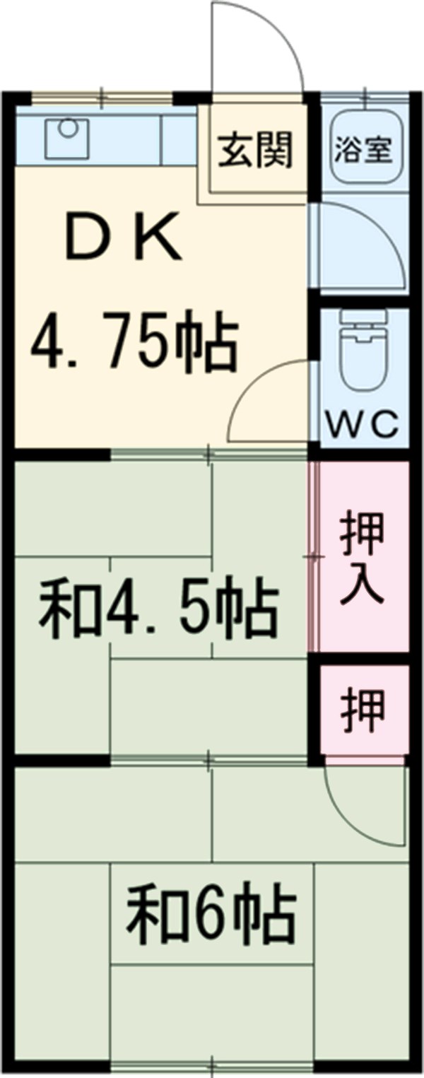第二末広荘の間取り