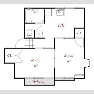 岸ヒルズDの間取り