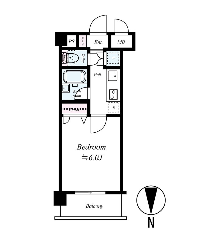 エクセリア池上の間取り