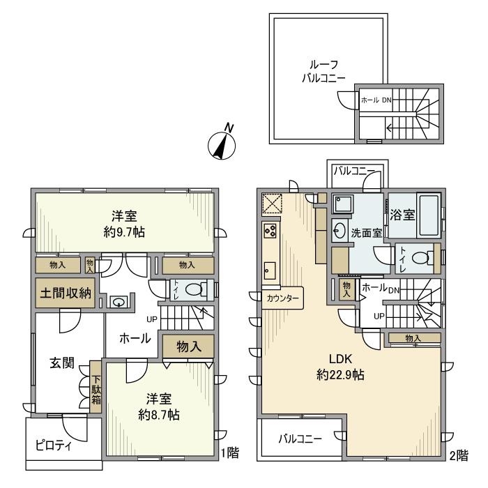 桜山戸建の間取り