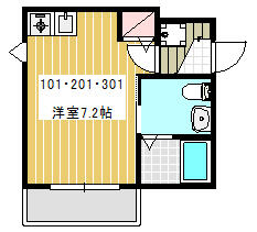 リラクレール長津田Aの間取り