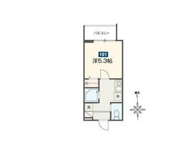 MELDIA京急鶴見の間取り
