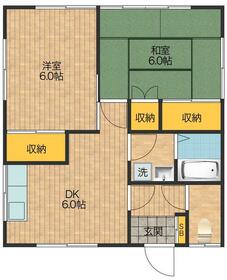 エコーハイツA棟の間取り