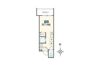 MELDIA京急鶴見の間取り