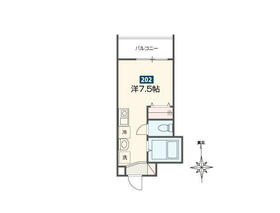 MELDIA京急鶴見の間取り