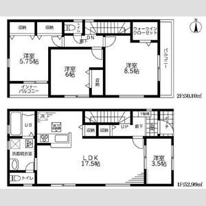 マイホームネクスト野田尾崎台Ⅱ 1号棟の間取り
