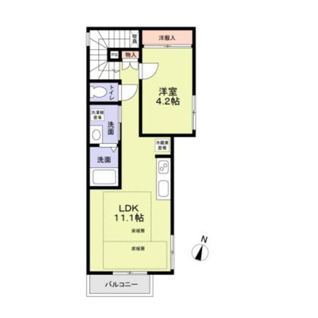 ＡＮＮＥＸ　ＨＩＲＯ・102号室の間取り