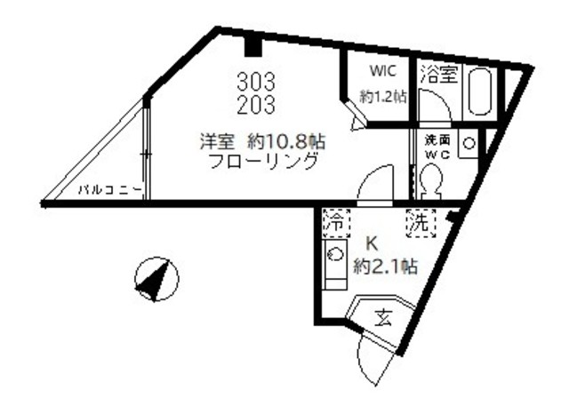 クリサンス小石川の間取り