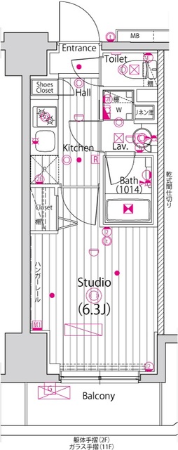 ガーラ・グランディ横濱関内の間取り