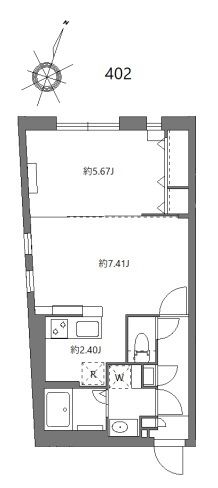 ザハウス中野坂上Ⅱの間取り