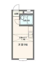 ベルピア六実1-1の間取り