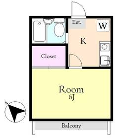 ホワイトキャッスル第2の間取り