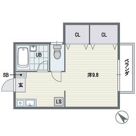 フレッシュ高宮の間取り