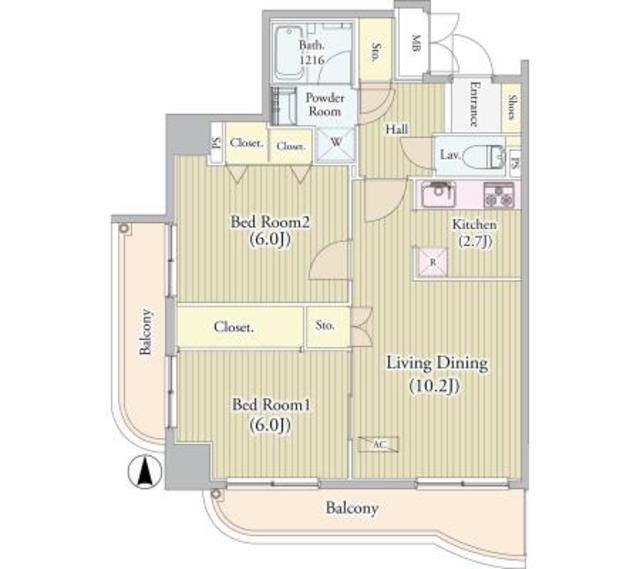 センテニアルタワーの間取り