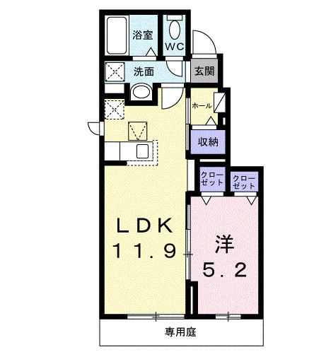 グランシャリオ富岡 弐番館の間取り