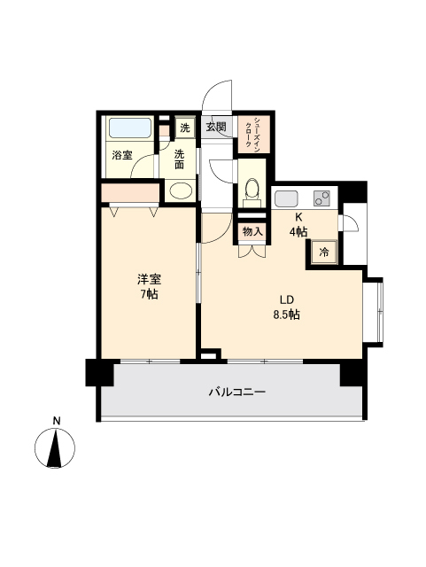 ＣＡＳＳＩＡ新高円寺・0603号室の間取り