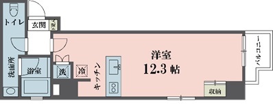 アムス四谷三丁目の間取り