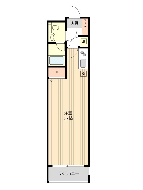 ＣＡＳＳＩＡ目黒・0218号室の間取り
