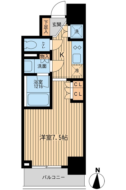 ＨＦ上野入谷レジデンス・0302号室の間取り