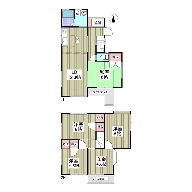 リブレス鷲宮戸建Ⅱの間取り