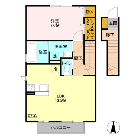 グレイスコート岡本 Aの間取り