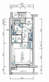 アルテシモアクレ・407号室の間取り