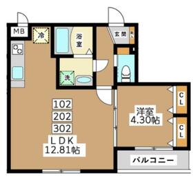 ミリアビタ長洲の間取り