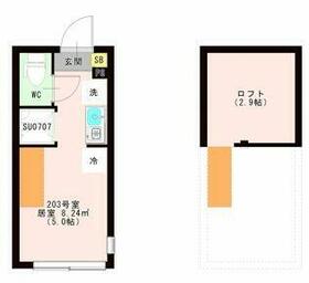 ＯＴＡＳ　代田橋・0202号室の間取り