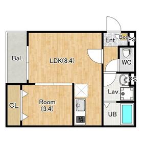 ジーメゾン東宮原・0305号室の間取り