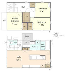 山崎戸建の間取り