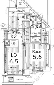 ライズステージ馬込・301号室の間取り