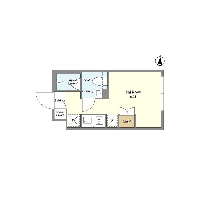 ガーデンレジデンス恵比寿・105号室の間取り