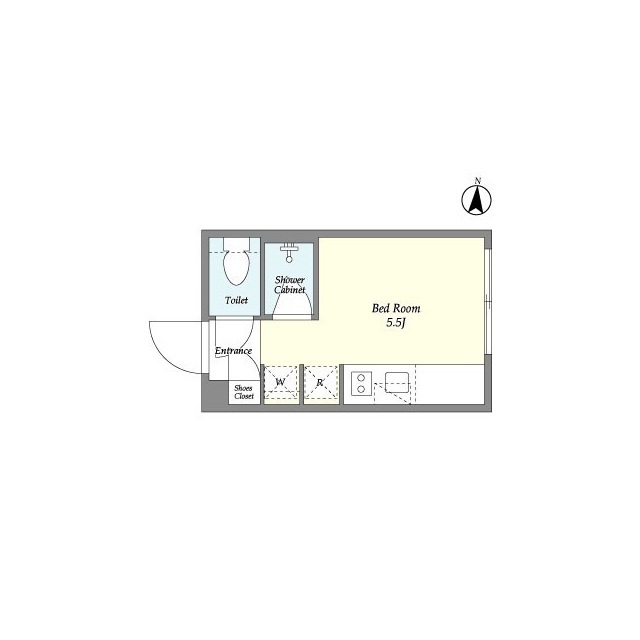ガーデンレジデンス恵比寿・208号室の間取り