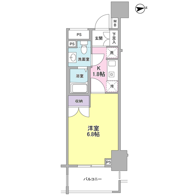 レキシントン・スクエア新宿御苑の間取り