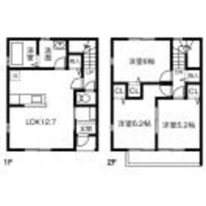 Ｇｒｅｅｎ　Ｖｉｌｌａｇｅ　Ｋｉｒａ　Ｂの間取り