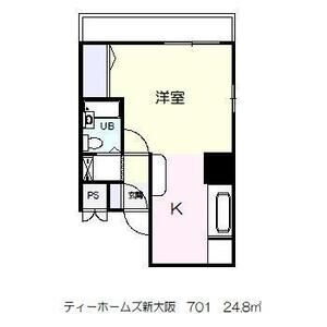 ティーホームズ新大阪の間取り
