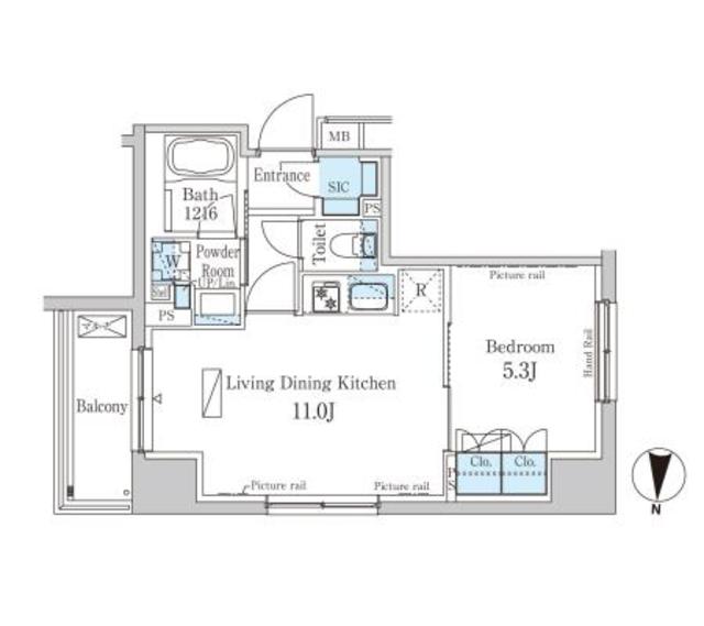 パークアクシス錦糸町ヴェールの間取り