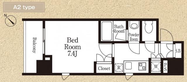 蔵前の完工年月(2018年2月)築の賃貸マンションの間取り